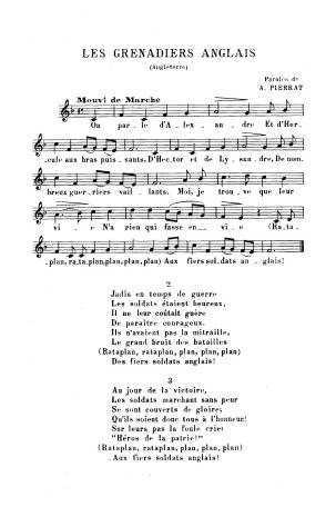 Les grenadiers anglais